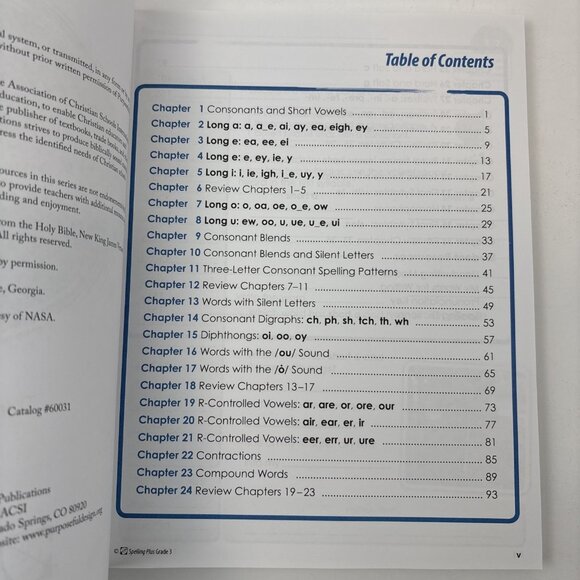 Purposeful Design Spelling Plus Grade 3 Student (3rd Edition) 3rd Grade NEW - Picture 4 of 5